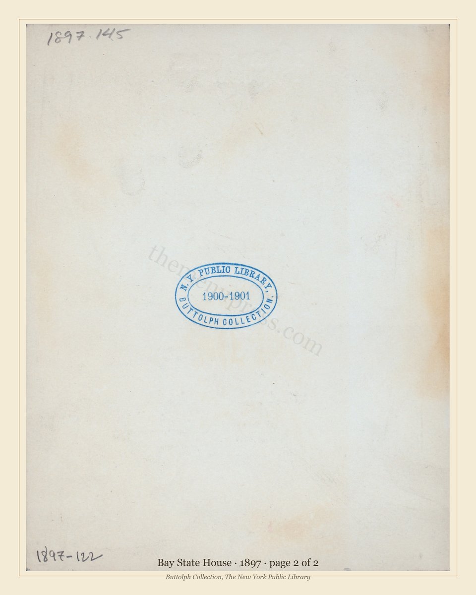 Vintage menu — page 2 of 2