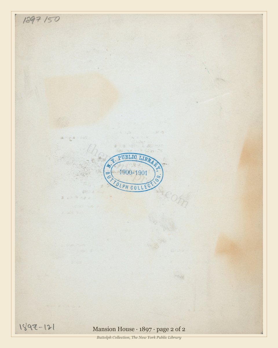 Vintage menu — page 2 of 2