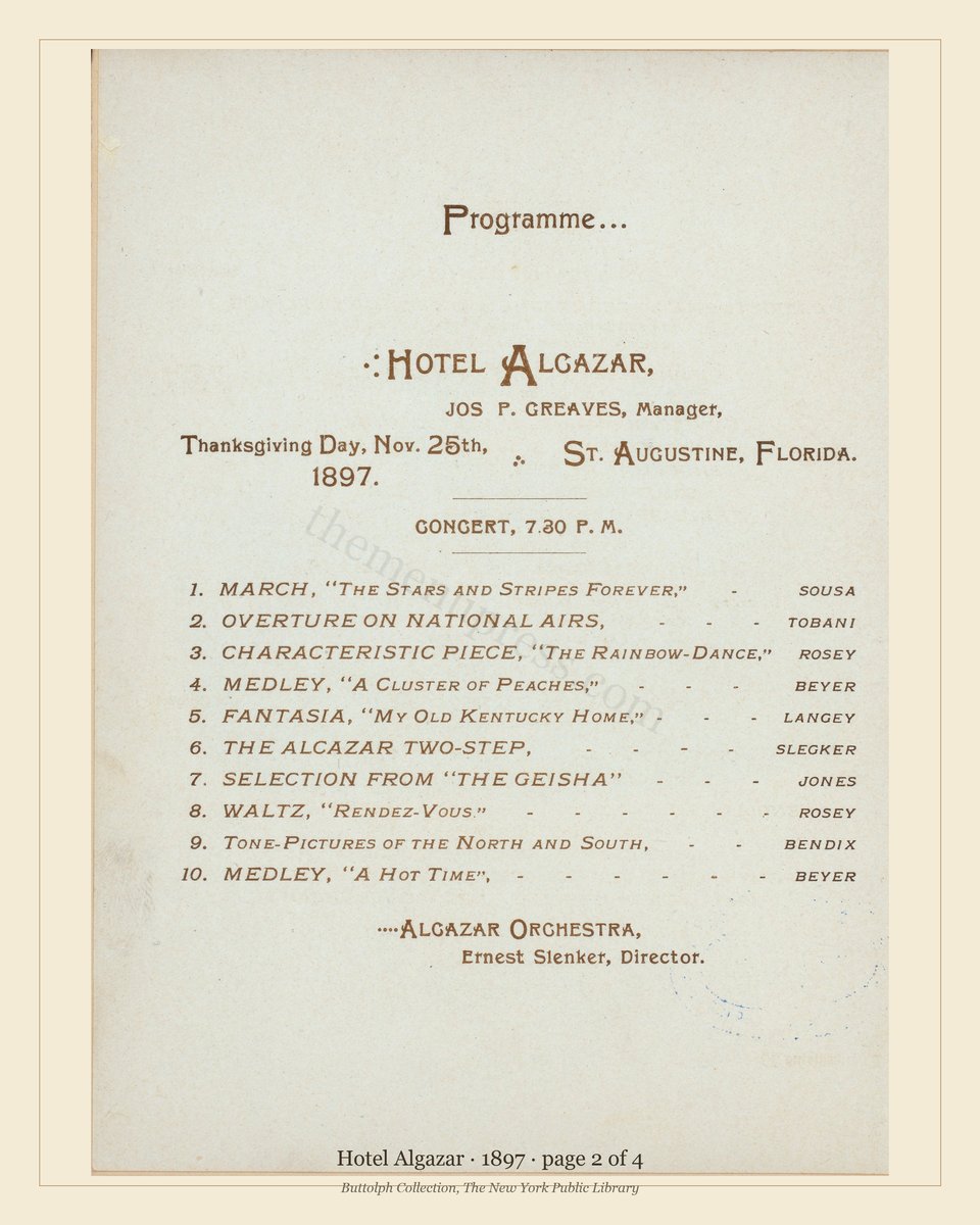 Vintage menu — page 2 of 4