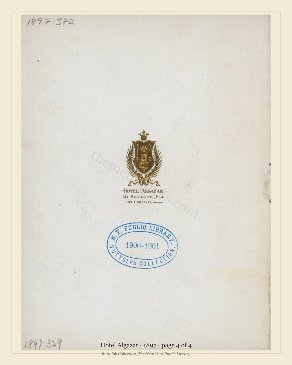 Vintage menu — page 4 of 4