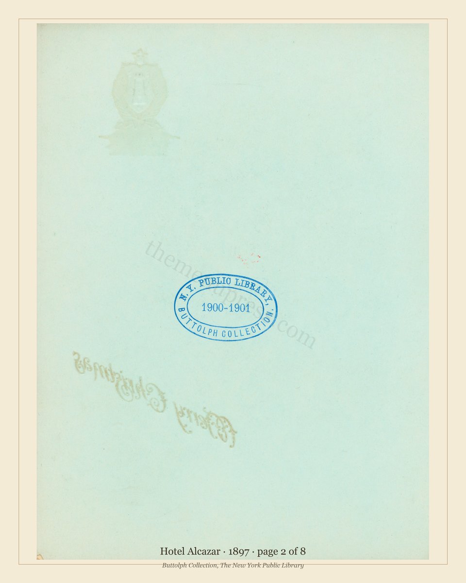 Vintage menu — page 2 of 8