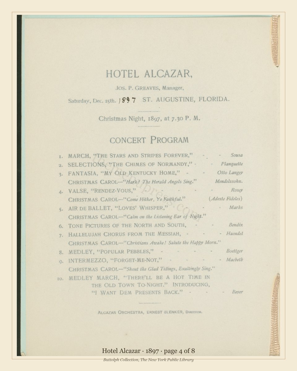Vintage menu — page 4 of 8