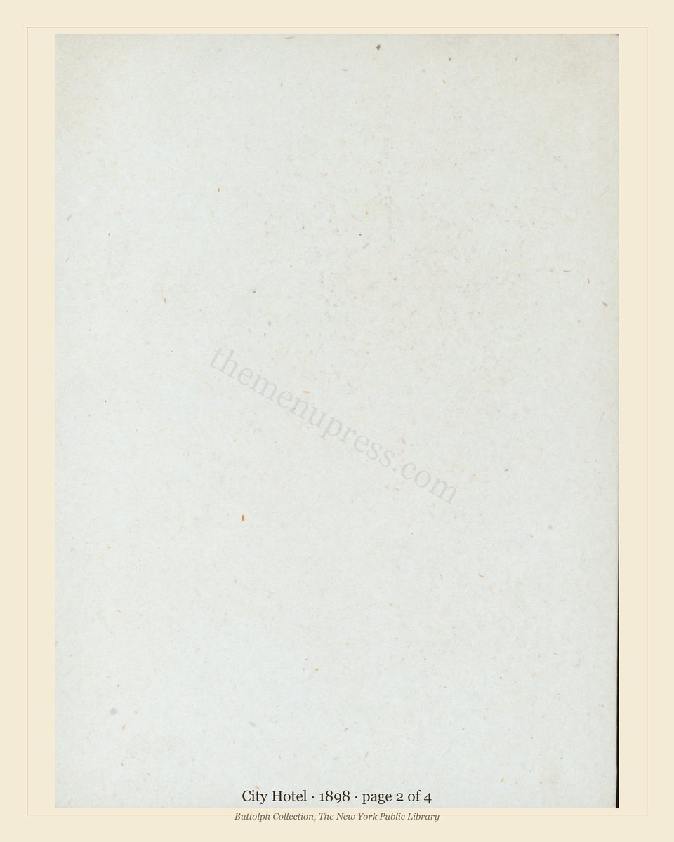 Vintage menu — page 2 of 4