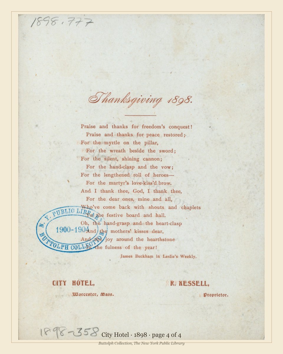 Vintage menu — page 4 of 4