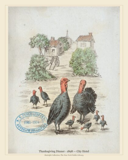 Thanksgiving Dinner · 1898 — City Hotel
