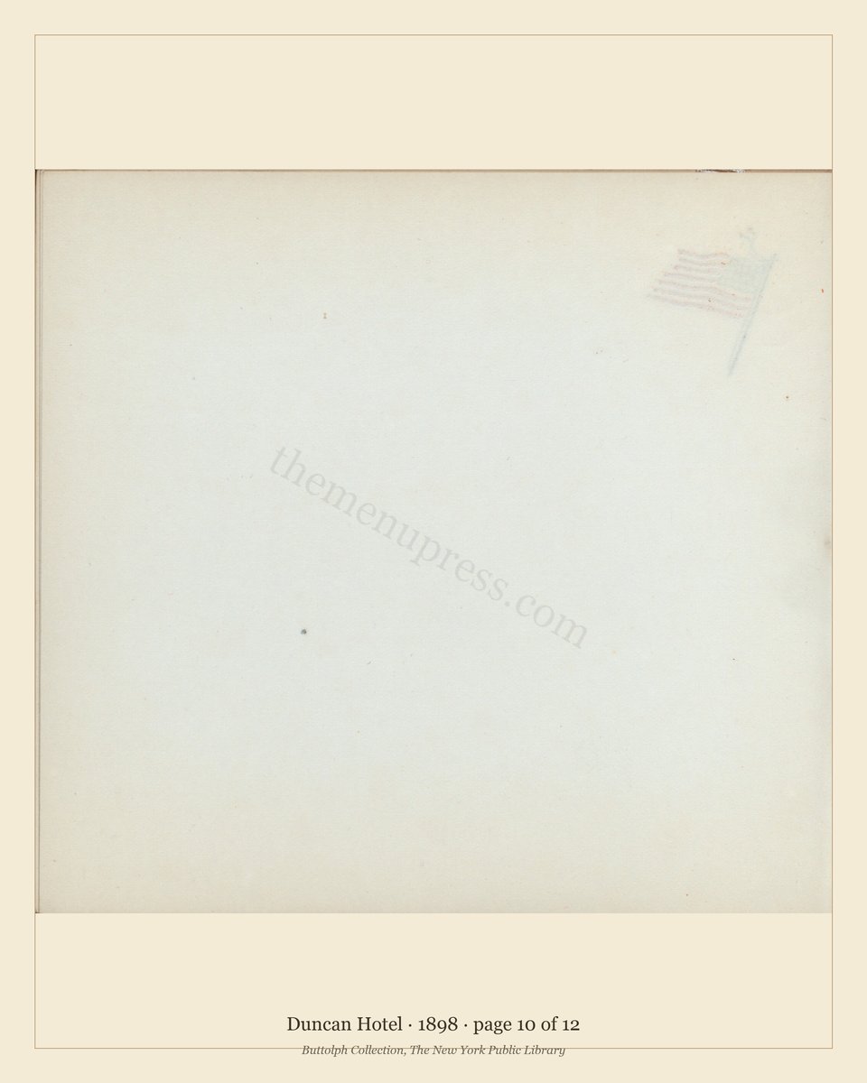 Vintage menu — page 10 of 12