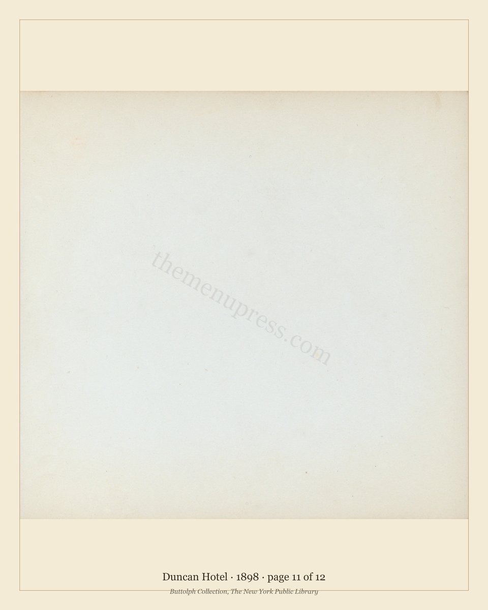 Vintage menu — page 11 of 12