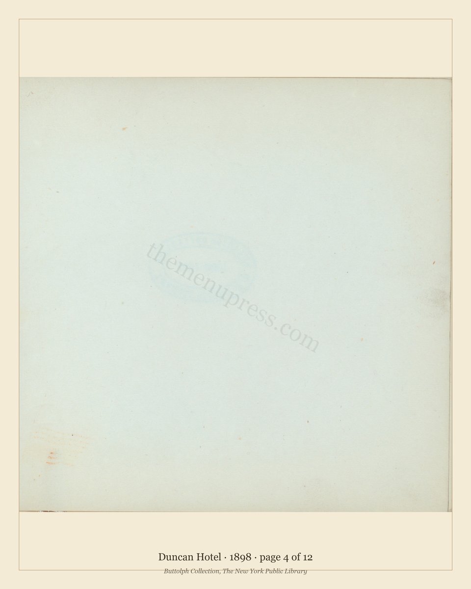 Vintage menu — page 4 of 12