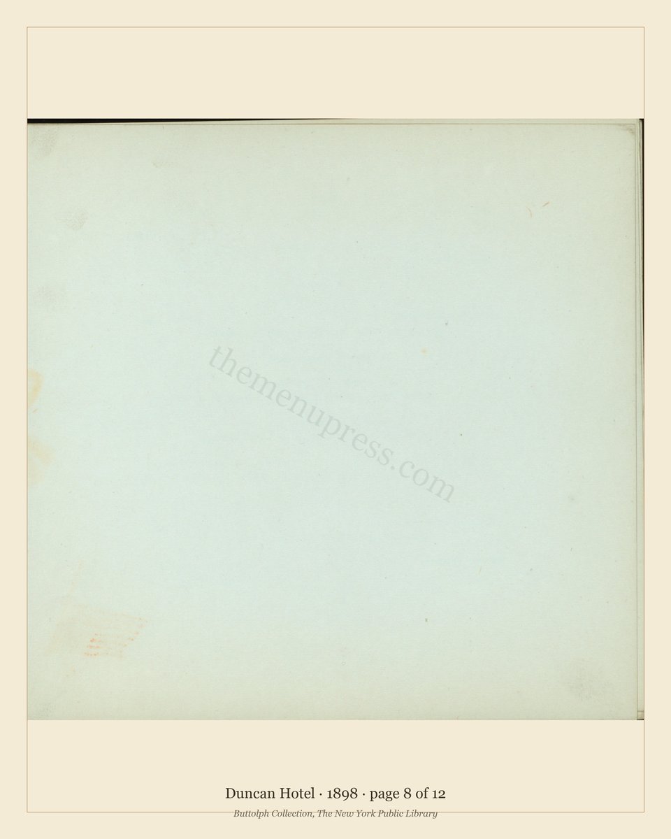 Vintage menu — page 8 of 12
