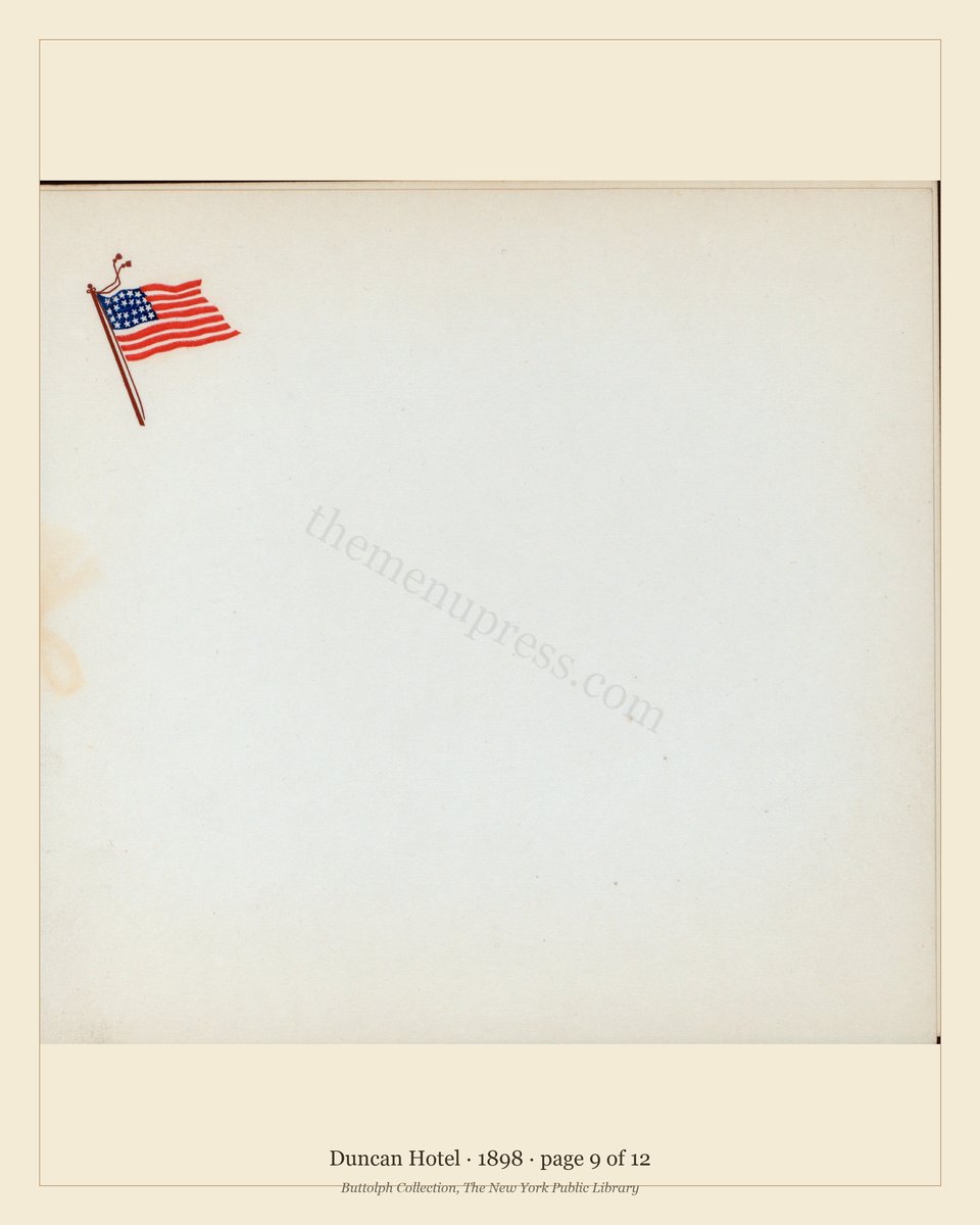 Vintage menu — page 9 of 12