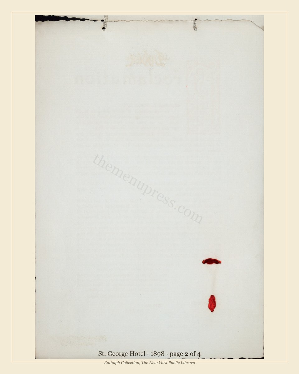 Vintage menu — page 2 of 4