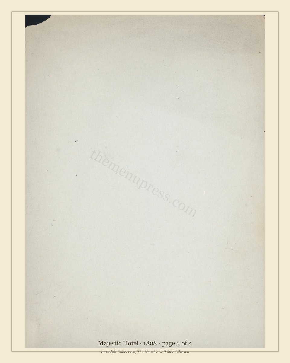 Vintage menu — page 3 of 4