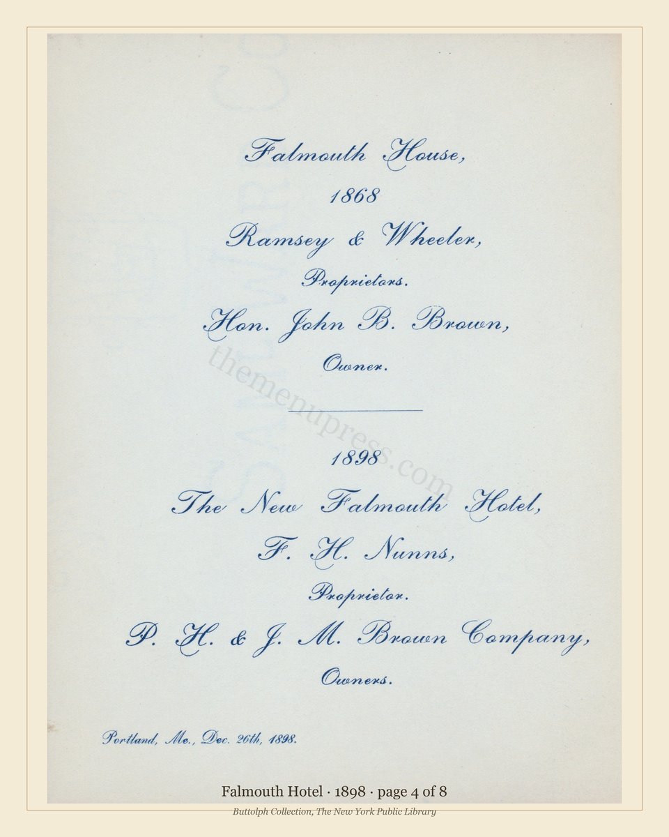 Vintage menu — page 4 of 8
