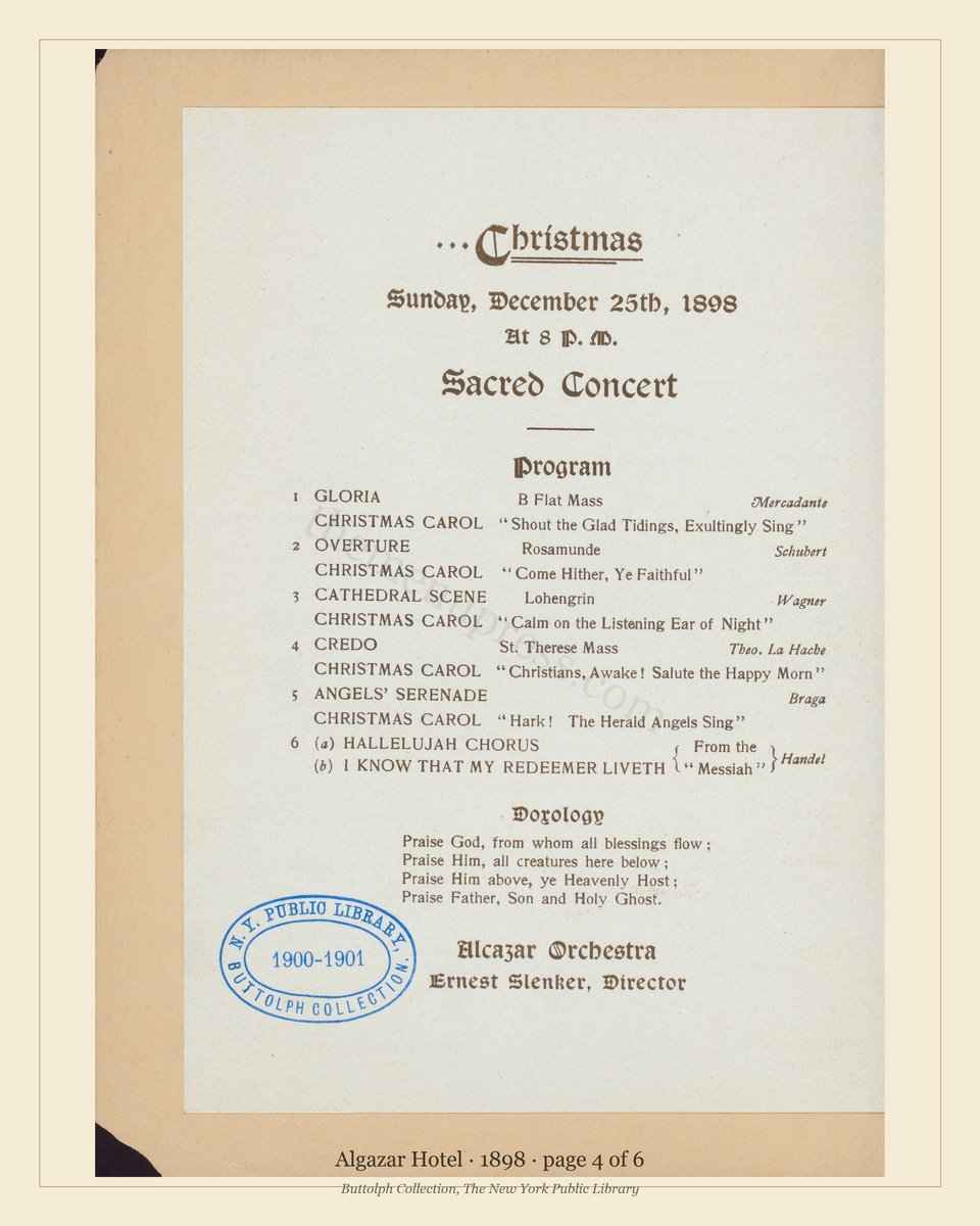 Vintage menu — page 4 of 6