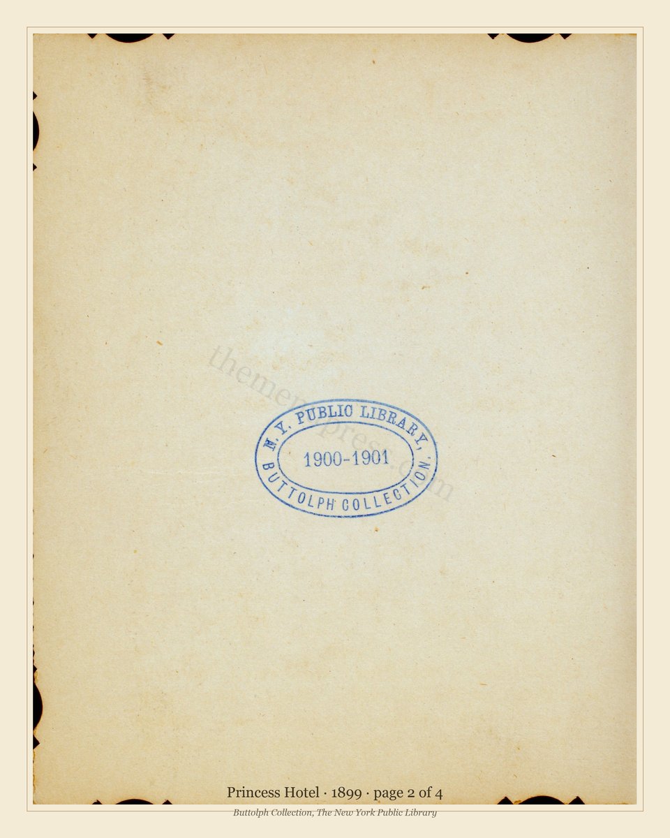 Vintage menu — page 2 of 4