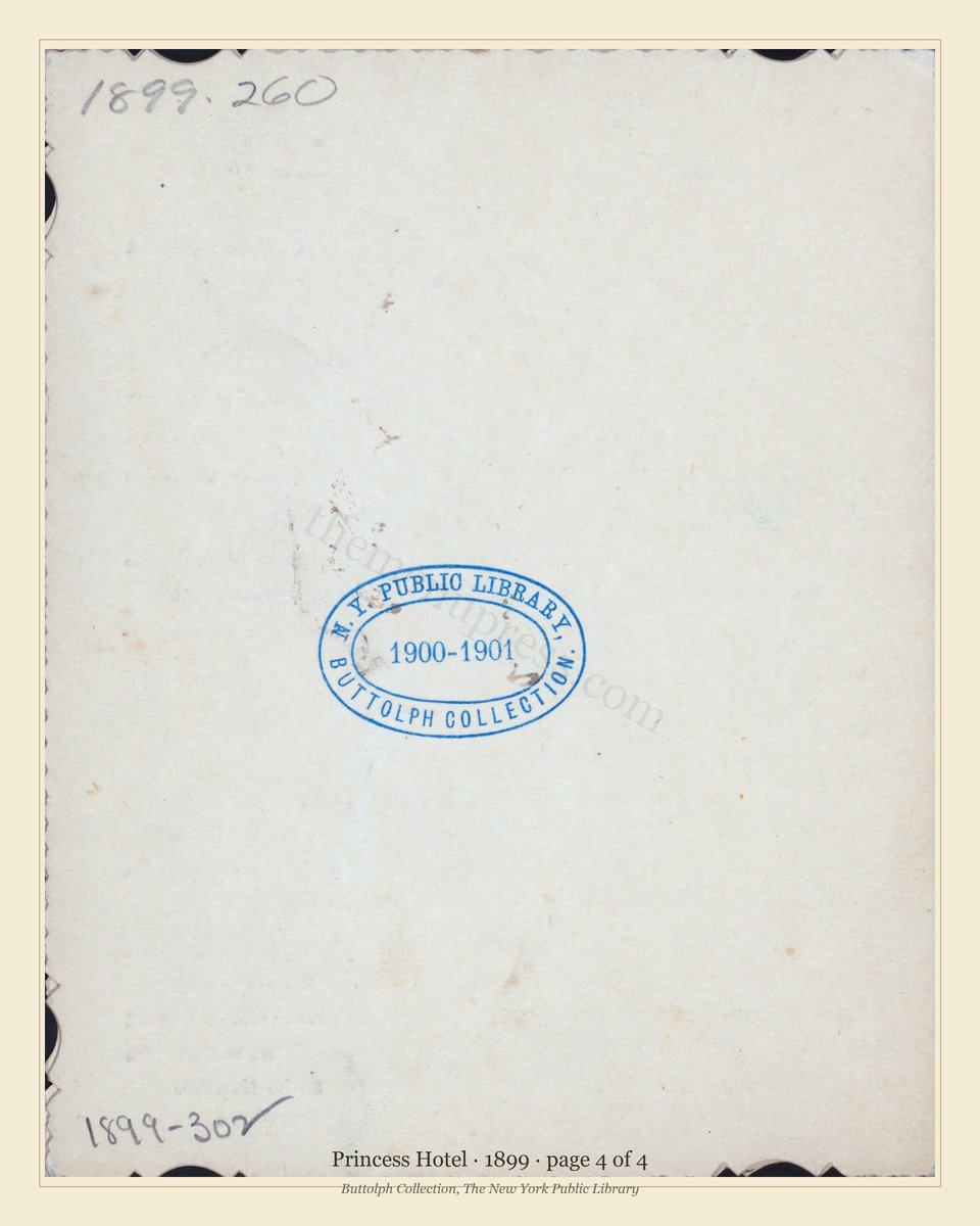 Vintage menu — page 4 of 4