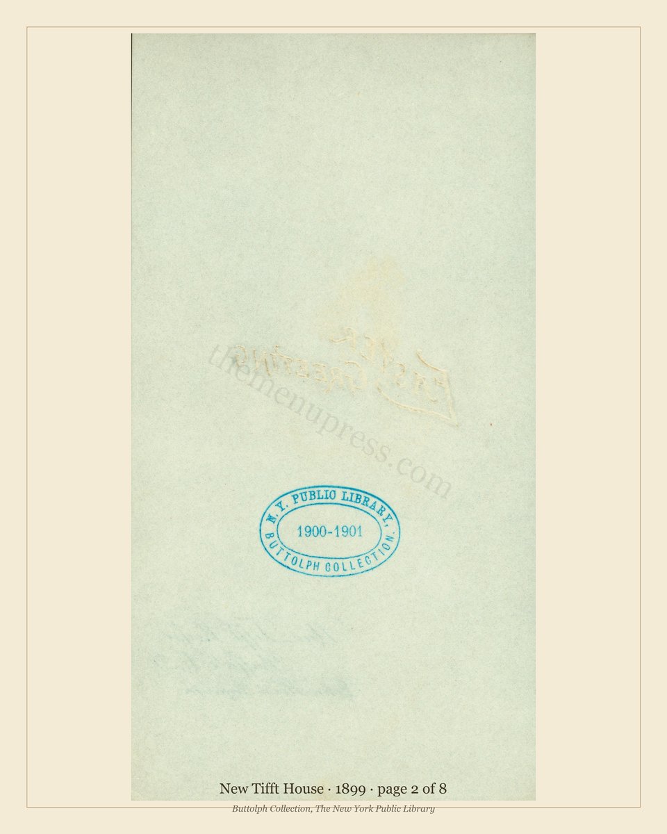 Vintage menu — page 2 of 8