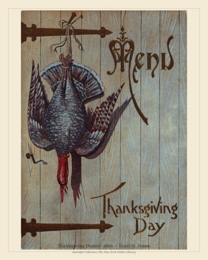 Vintage Holiday & Seasonal Menus 1894–1905
