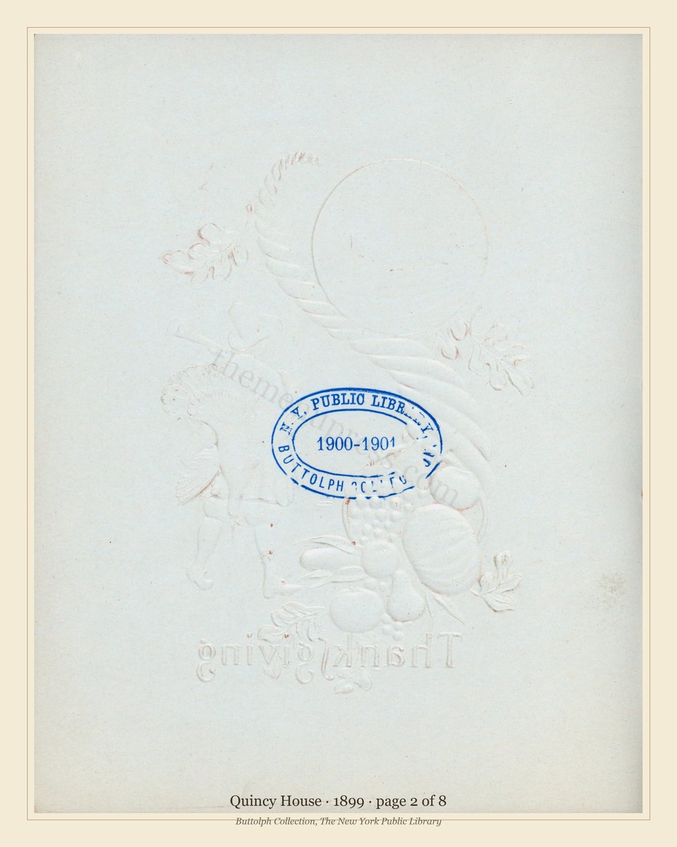 Vintage menu — page 2 of 8