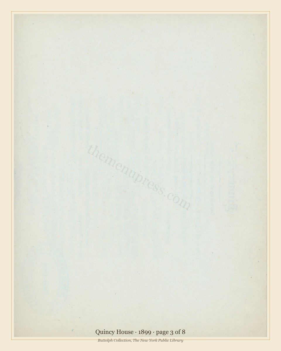 Vintage menu — page 3 of 8