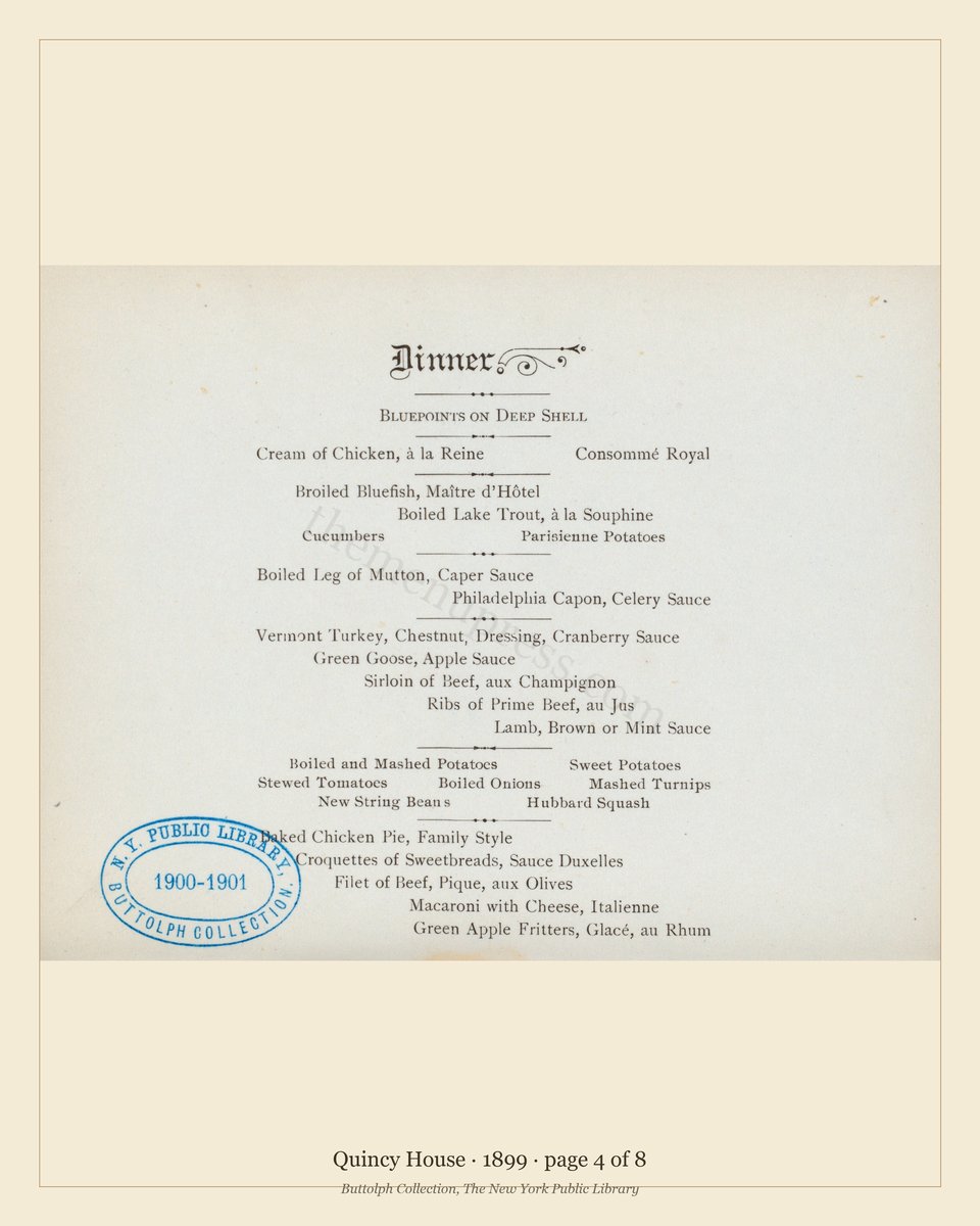 Vintage menu — page 4 of 8