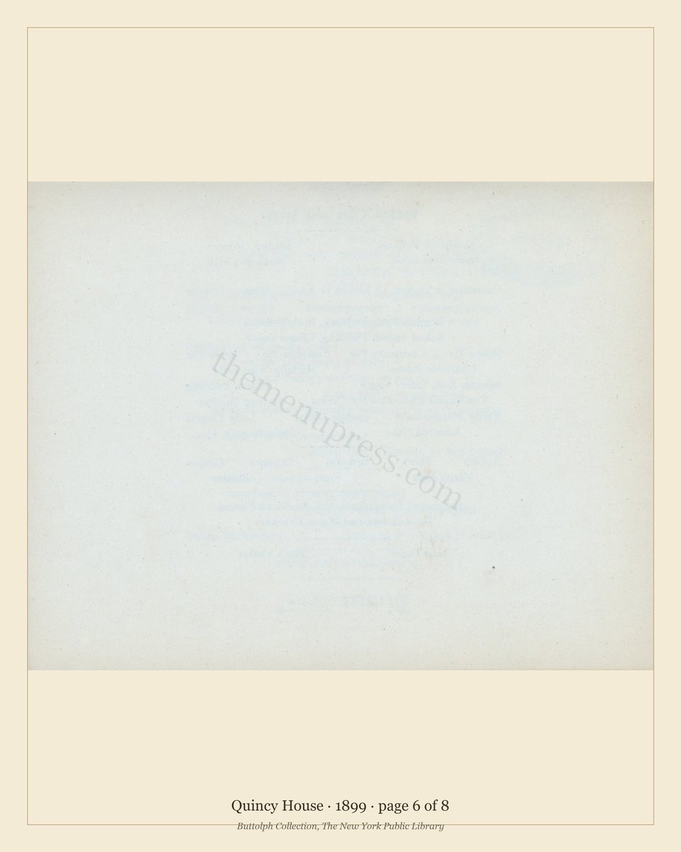 Vintage menu — page 6 of 8