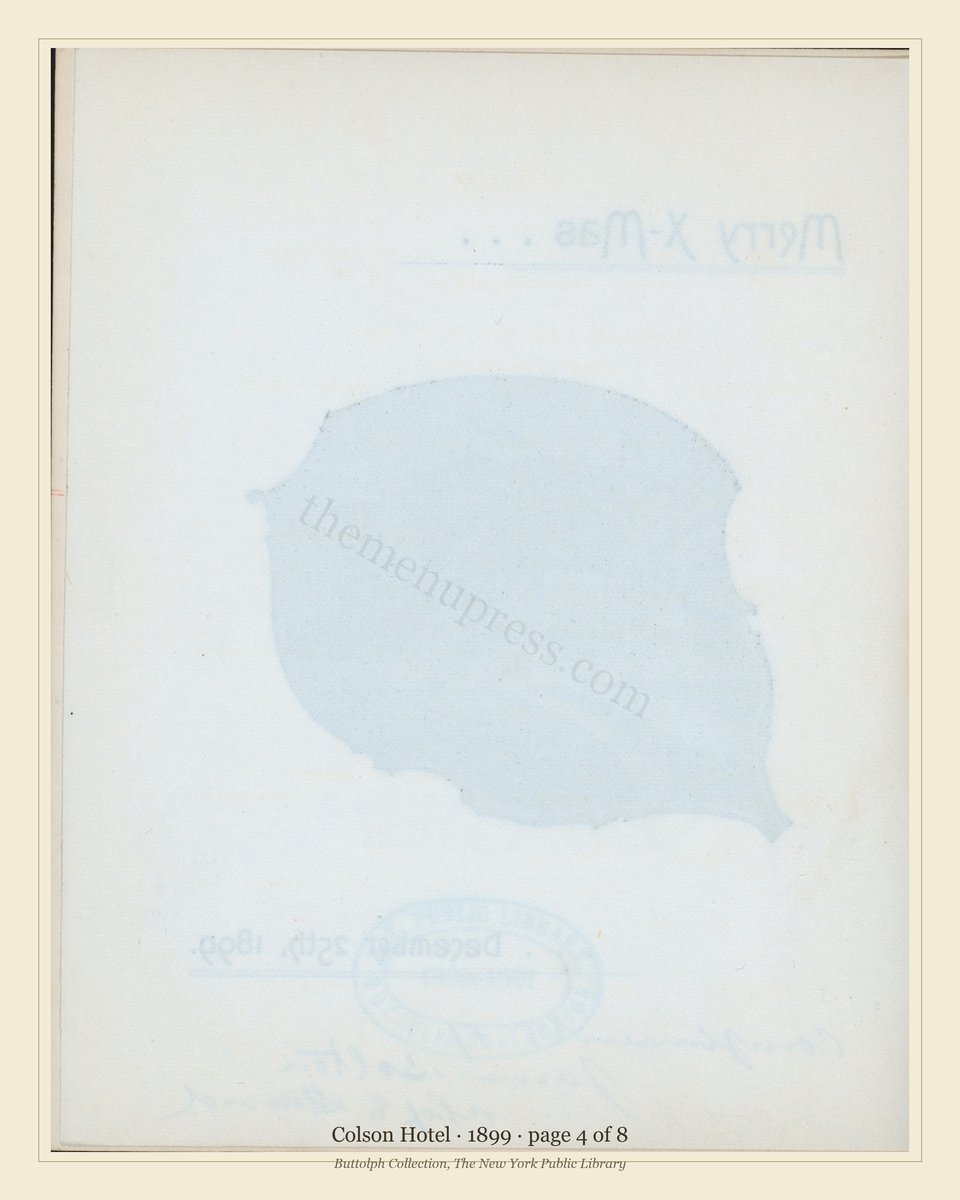 Vintage menu — page 4 of 8