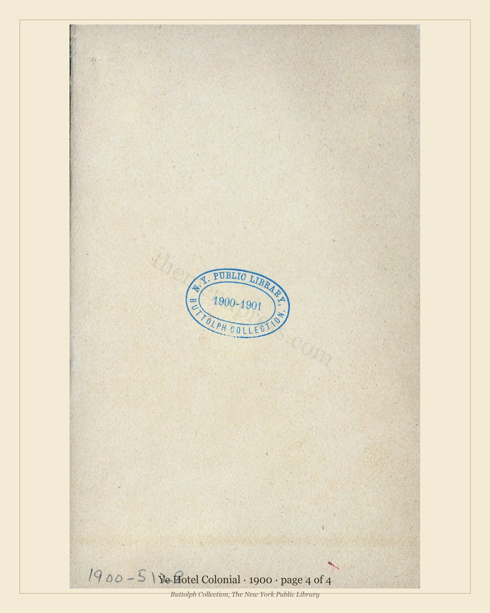 Vintage menu — page 4 of 4