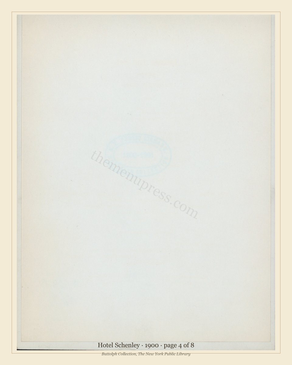 Vintage menu — page 4 of 5
