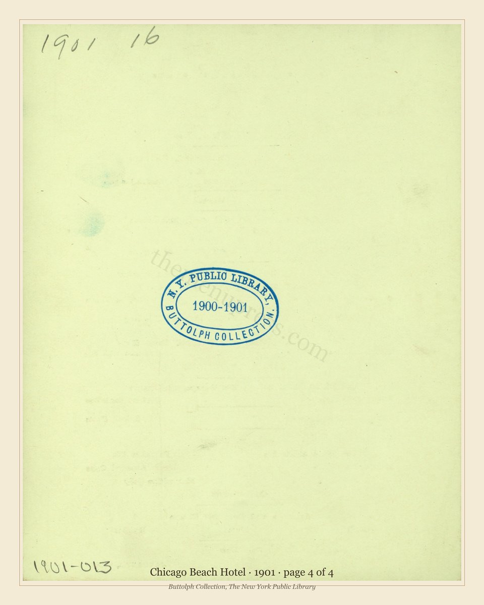 Vintage menu — page 4 of 4