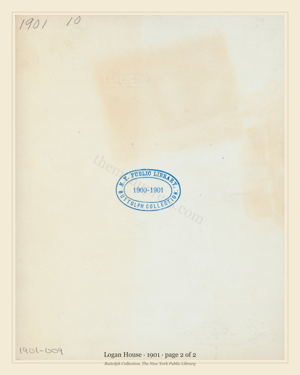 Vintage menu — page 2 of 2