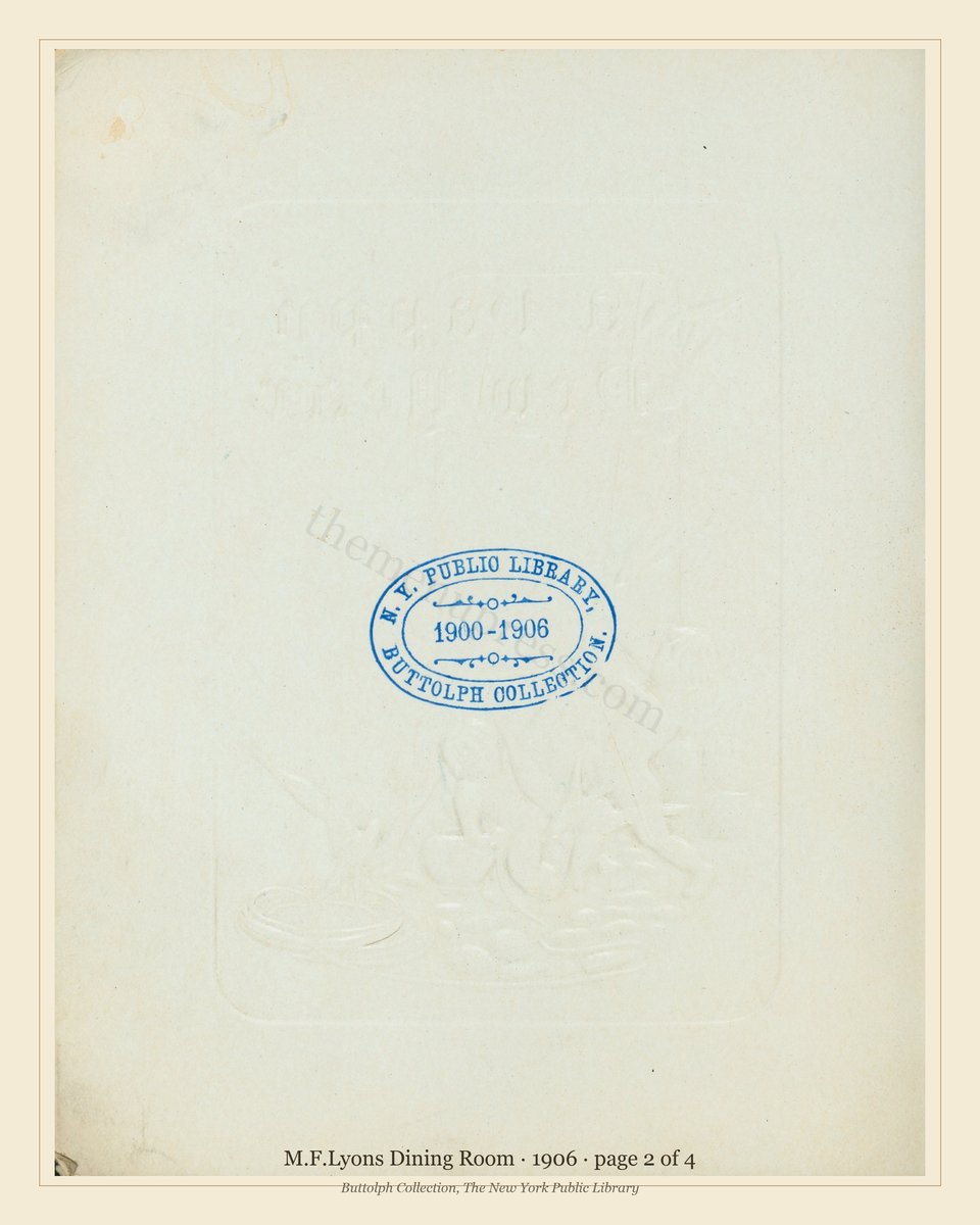 Vintage menu — page 2 of 4