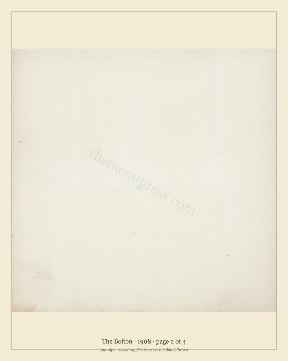 Vintage menu — page 2 of 4