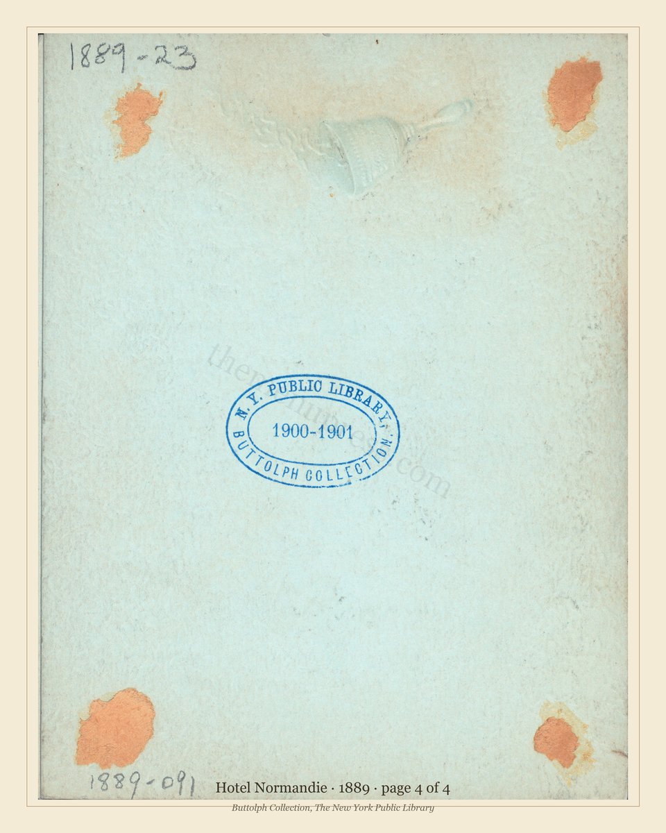Vintage menu — page 4 of 4