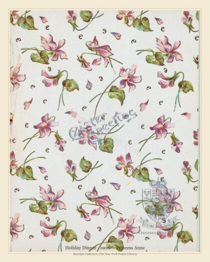 Holiday Dinner · 1900 — Princess Anne