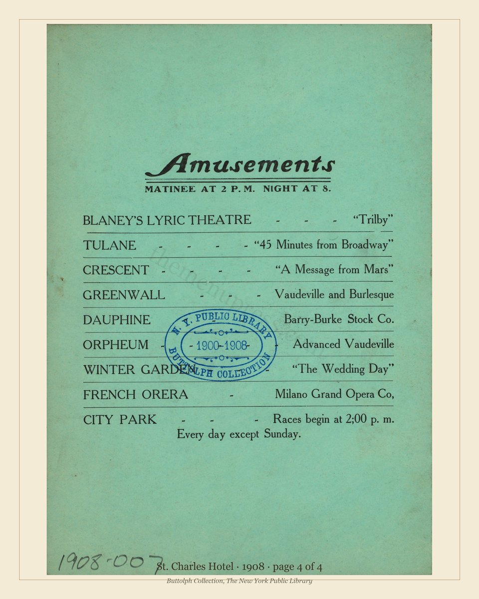 Vintage menu — page 4 of 4