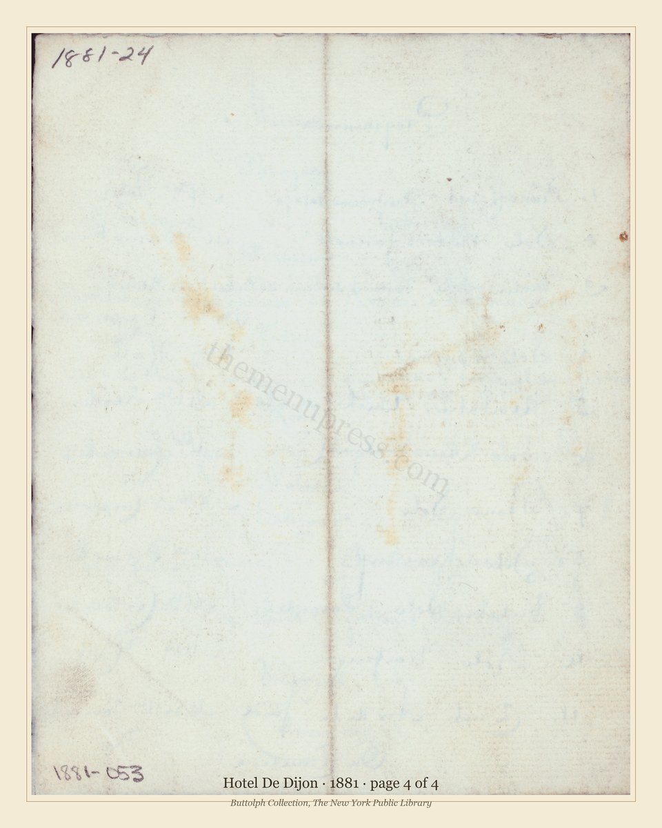 Vintage menu — page 4 of 4