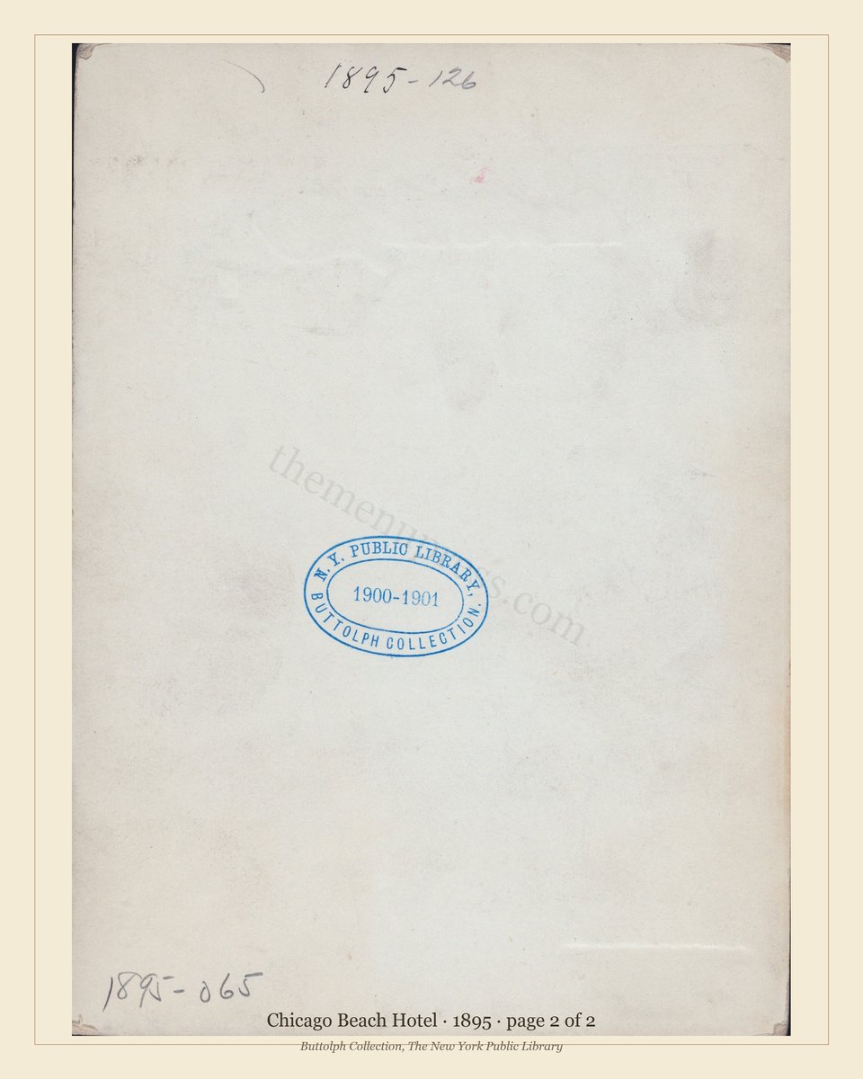 Vintage menu — page 2 of 2