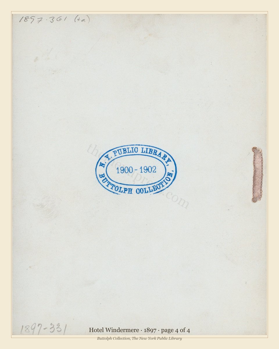 Vintage menu — page 4 of 4