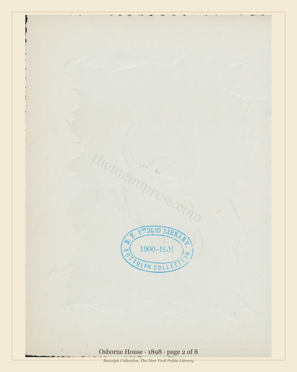 Vintage menu — page 2 of 8