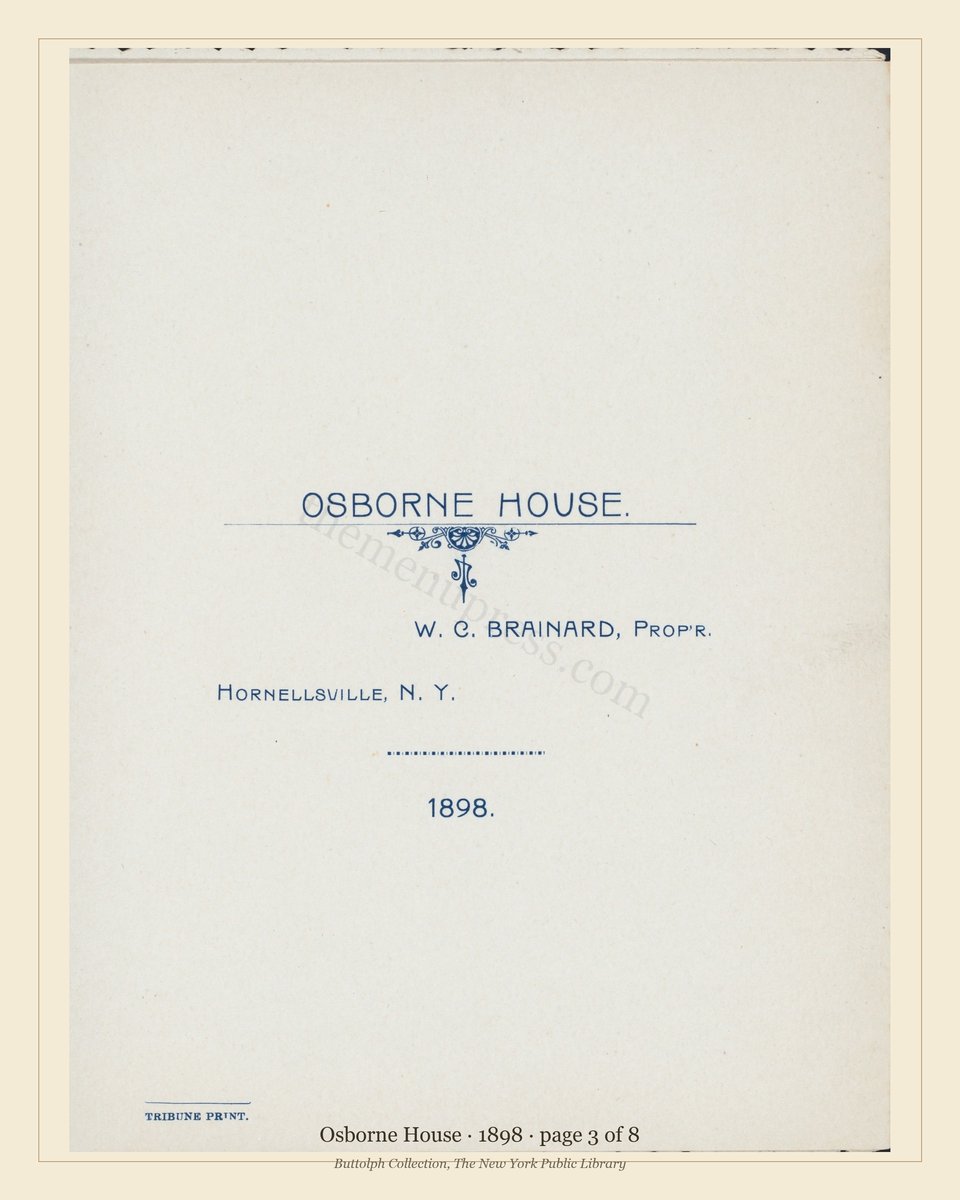 Vintage menu — page 3 of 8