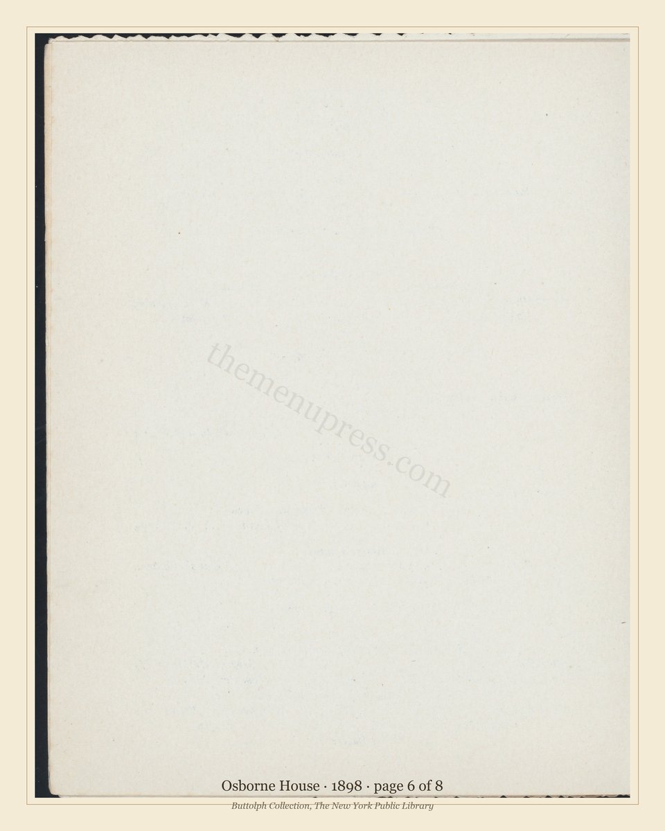Vintage menu — page 6 of 8