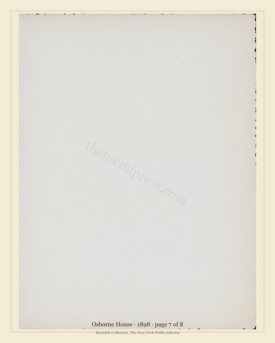 Vintage menu — page 7 of 8