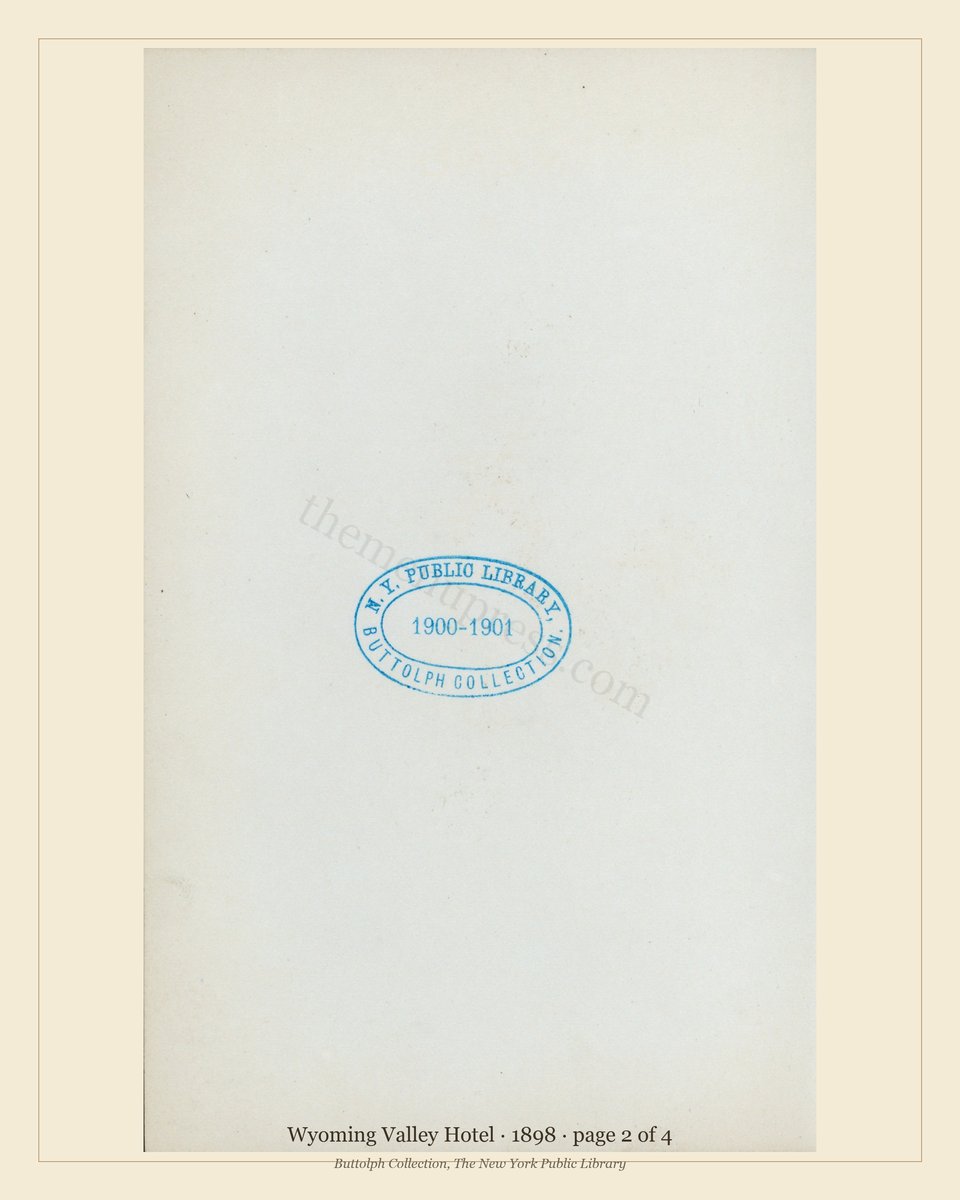 Vintage menu — page 2 of 4