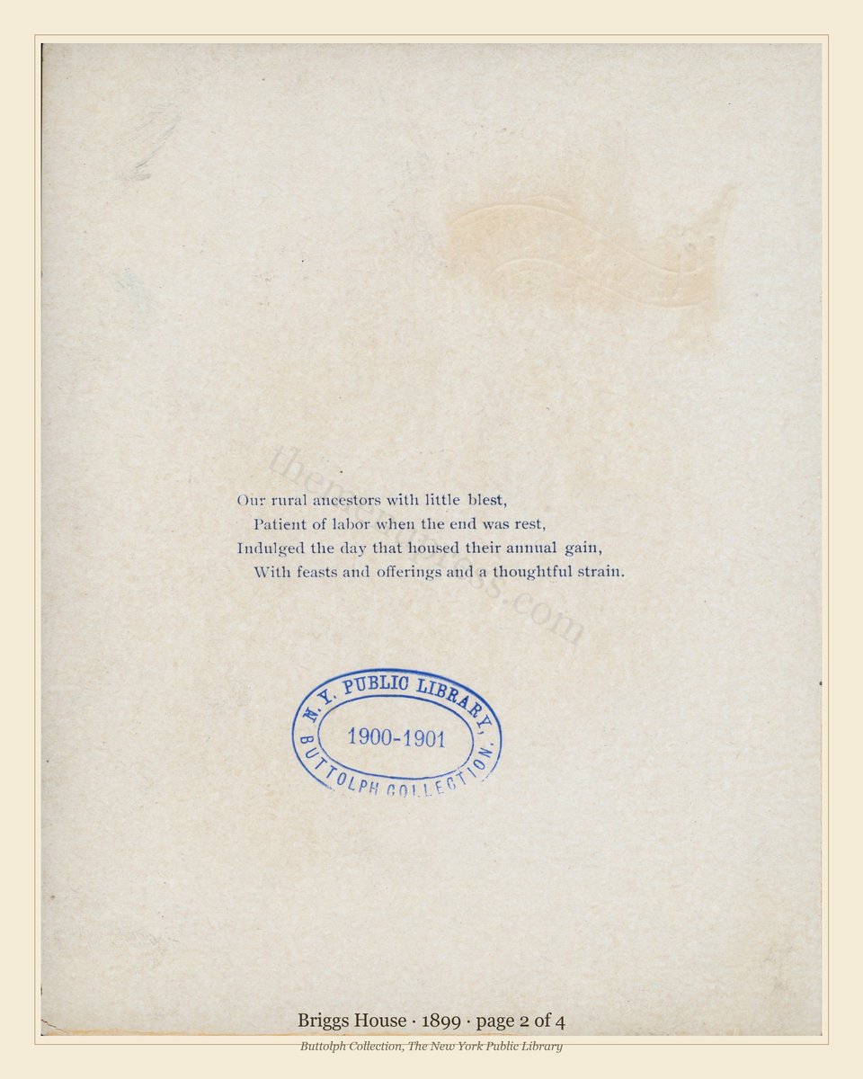 Vintage menu — page 2 of 4