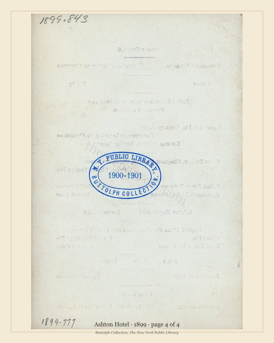 Vintage menu — page 4 of 4