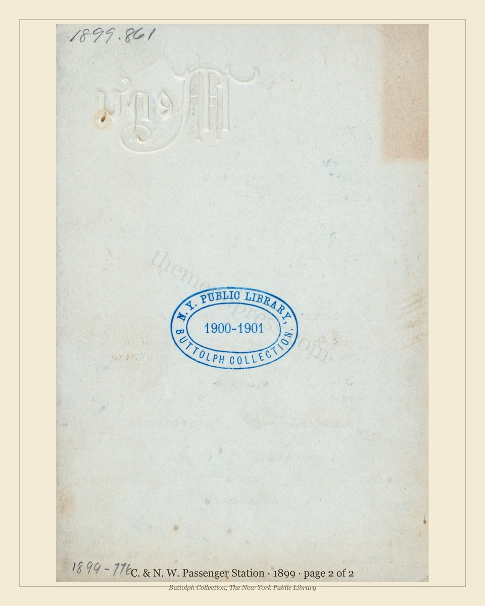 Vintage menu — page 2 of 2