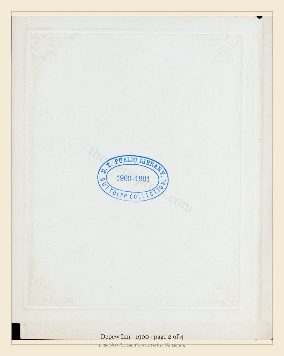 Vintage menu — page 2 of 4