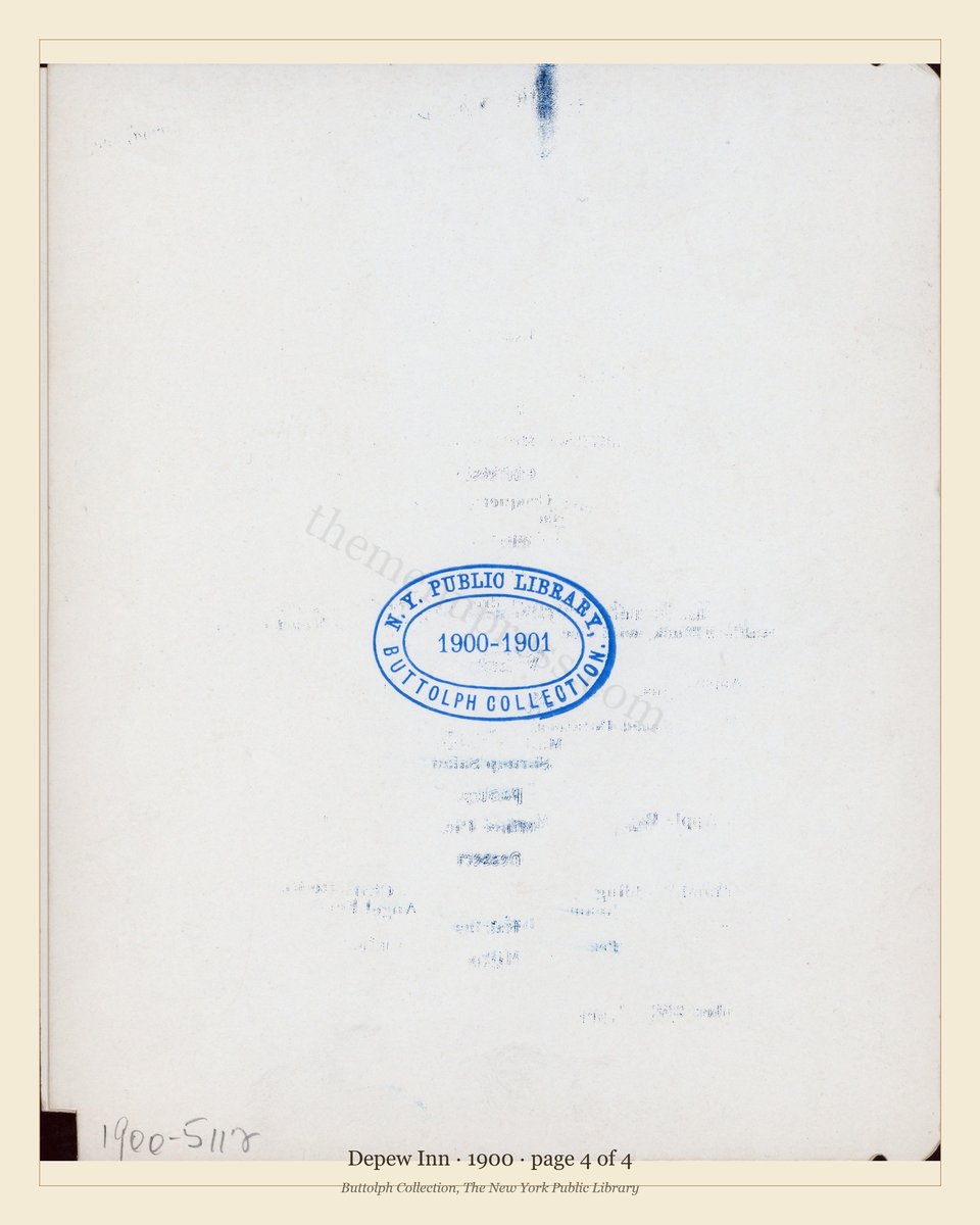 Vintage menu — page 4 of 4
