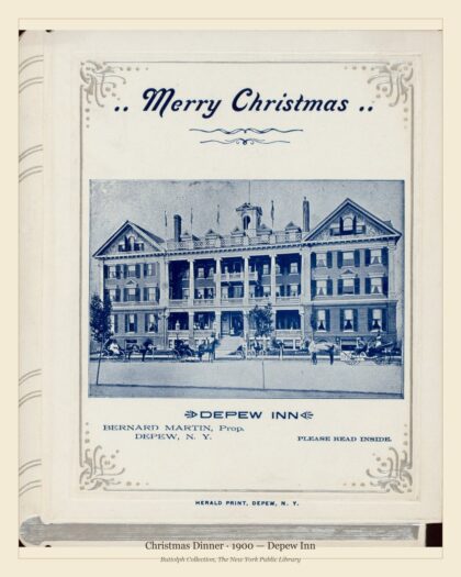 Christmas Dinner · 1900 — Depew Inn